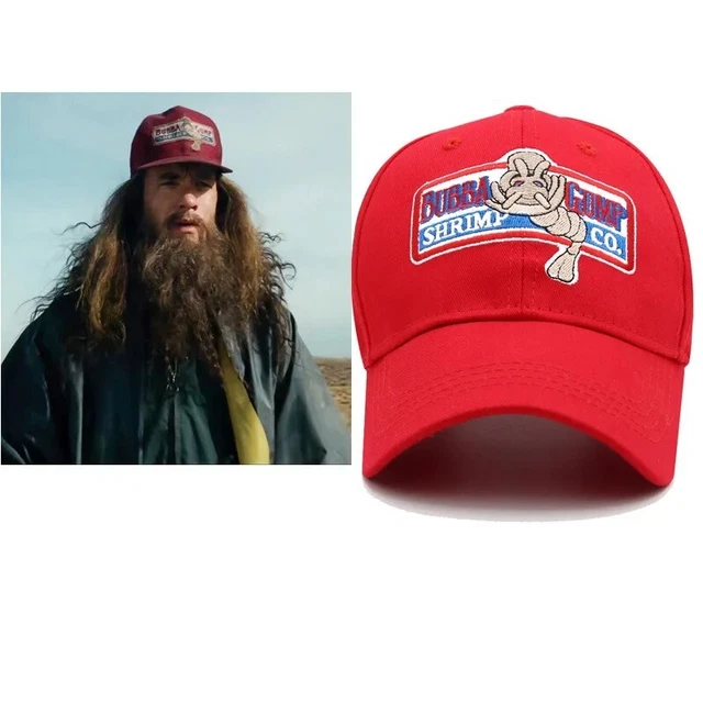 BUBBA GUMP SHRIMP Red Hat Cap Forrest Gump Merchandise Cosplay