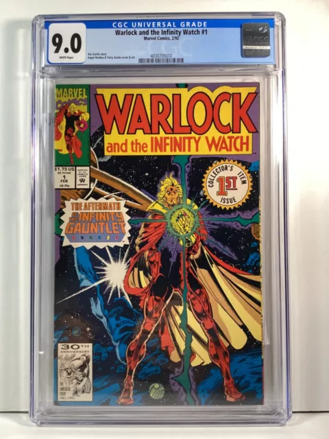 Warlock And The Infinity Watch 1992 #1 Cgc 9.0 Jim Starlin Story ~ Marvel Comics