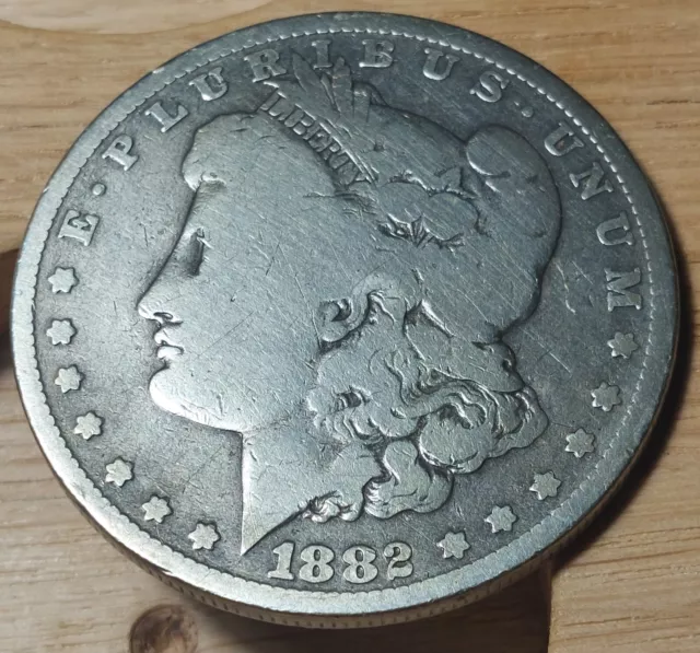 USA 1882 O Morgan Dollar Silver Coin