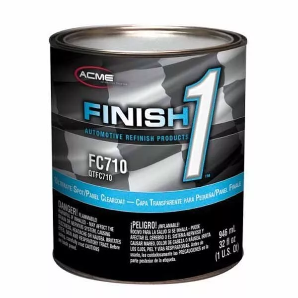 Acme Finish 1 FC710-4 Ultimate 4.23 VOC Spot/Panel Gloss Clearcoat (Quart)