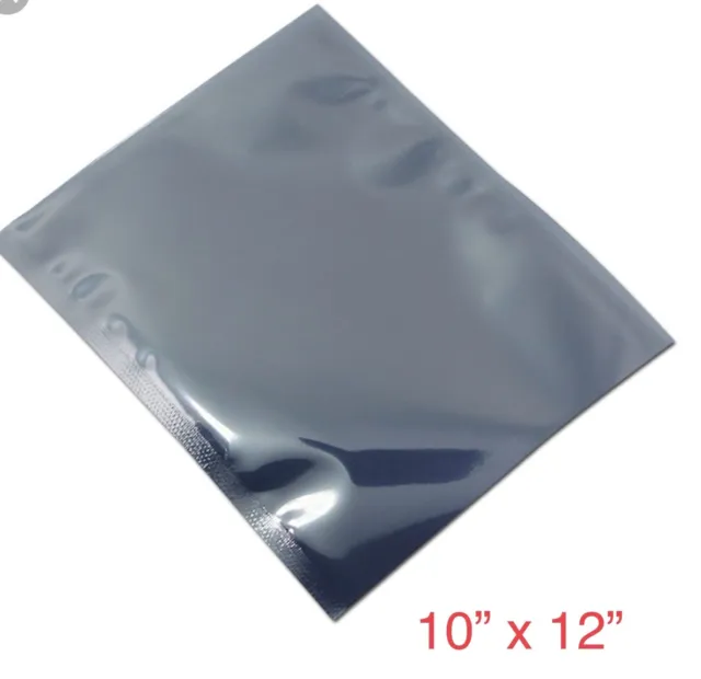 200 Pcs 10” X 12” Open Top Anti static Shielding Bags