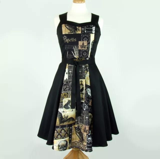 Cute Rockabilly 50s Retro Edgar Allan Poe Raven Dress Pin Up Vintage Fashion