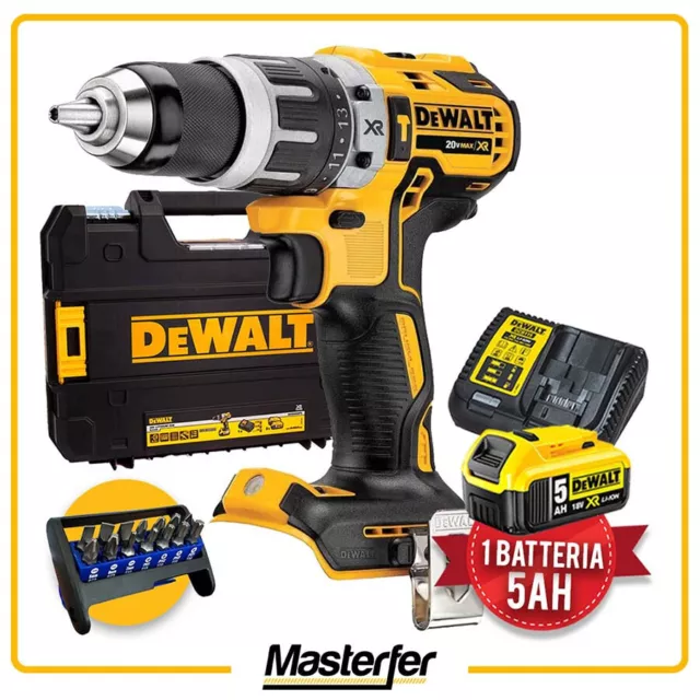 ✅Dewalt Dcd796 Trapano Avvitatore A Batteria 18V Brushless 1X5Ah