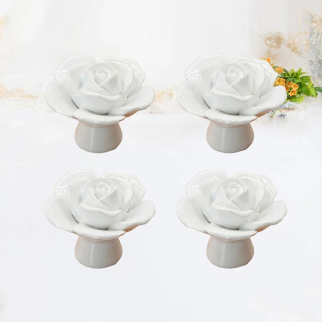 4 pz bottone per armadio maniglia per fiori maniglia per porta in ceramica bottoni per armadio maniglia