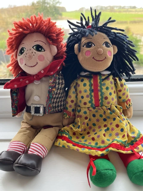 VINTAGE ROSIE AND Jim Rag Dolls 44 00 PicClick UK