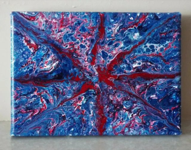 TWO TONE ORIGINAL acrylic abstract painting on canvas uk £125.00 -  PicClick UK