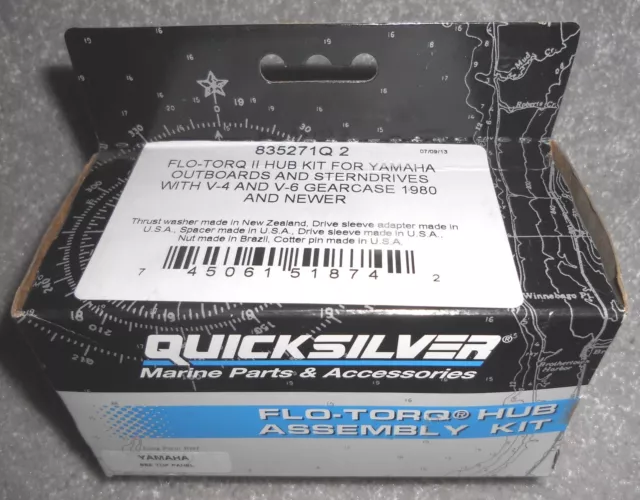 Mercury Quicksilver Flo Torq 2 Hub Kit 835271Q2 For V6 & V8 Yamaha 115HP+