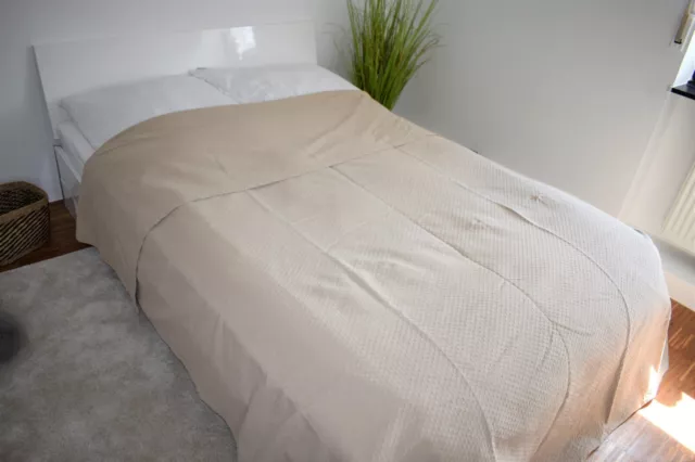 ZARA HOME 💗 wunderschöne riesige Tagesdecke in Beige für ein Bett 180 x  200 cm EUR 60,00 - PicClick DE