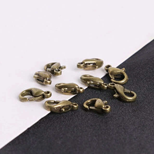 Brazalete multifunción ligero brillo brillante hágalo usted mismo 10 piezas broches de langosta