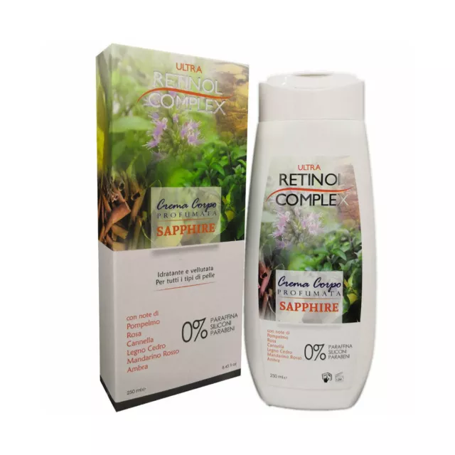 RETINOL COMPLEX Ultra Crema Corporal Fragante Fragancia 250ML Shappire