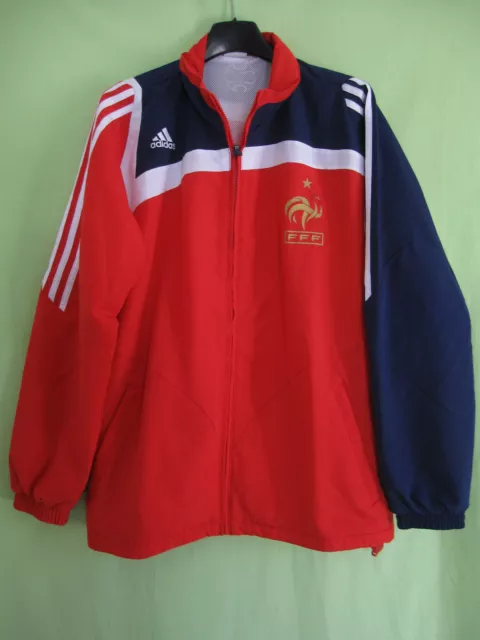 Veste Equipe France Adidas Vintage Rouge Jacket Survetement Homme Football - M