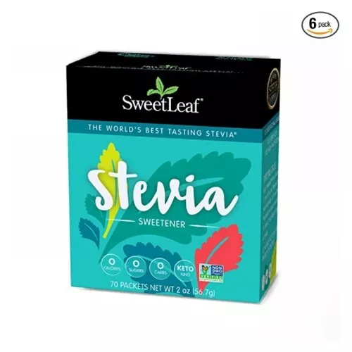 Sucré Feuille Adoucissant 1g/70 Paquets Par SweetLeaf Stevia