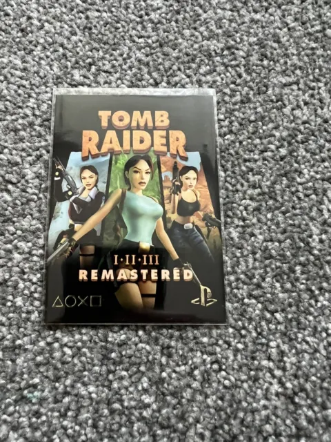 Tomb Raider Remastered 1, 2 And 3 PlayStation Trading Card PS Card Collectible