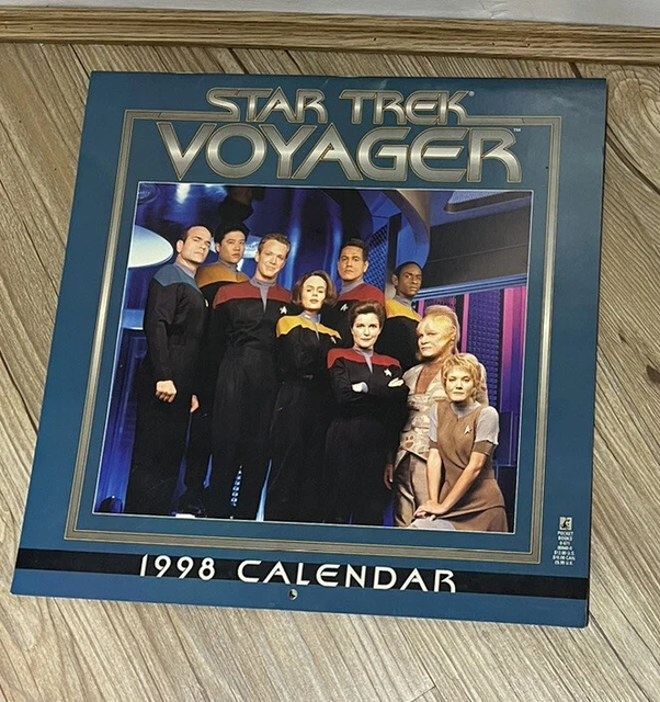 Star Trek Voyager 1998 Calendar Opened Never Used Memorabilia Collectibles