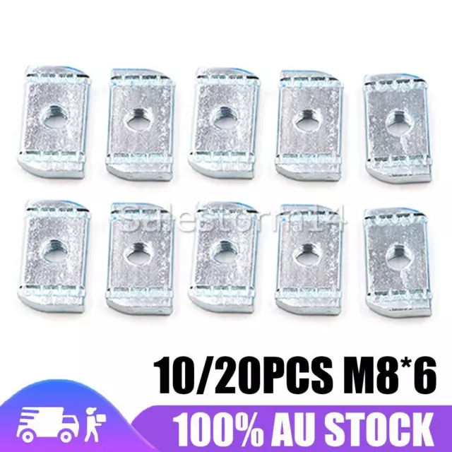 10/20PCS M8 6MM Slot Channel Nut Suits For Rhino Pioneer Platform Roof Rack AU