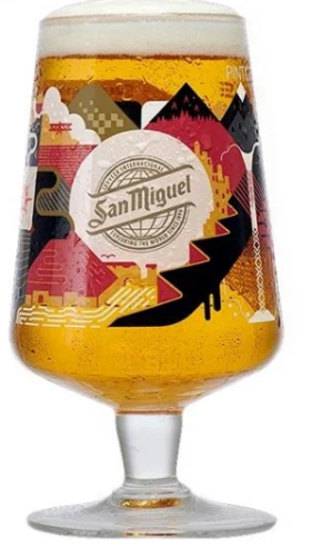 san-miguel-sierra-130-years-limited-edition-pint-glass-20oz-brand-new