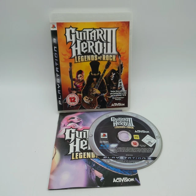 Playstation 3 PS3 Guitar Hero III 3 Legends of Rock Game Complete With Manual