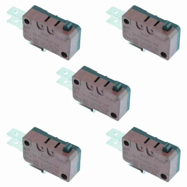 5 x Push Button V3 Microswitch SPDT 16A 250VAC Micro Switch