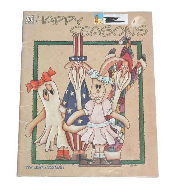 Happy Seasons de Lisa Cornell - Libro de patrones de pintura de tole - PB 1997