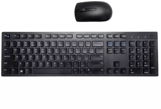 Genuine Dell KM636 Wireless Keyboard & Mouse WK636T P5YFN No USB Dongle