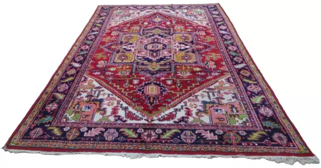 Large PERSAIN design CARPET RUG Hand Made oriental Living Room 9ft 4" x 6ft 2"