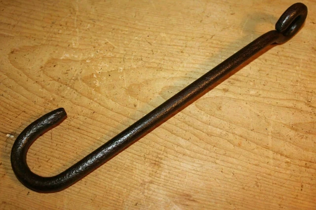 Vintage Wrought Iron Hook Butchers Game Hook Meat Beam Handmade hook 2