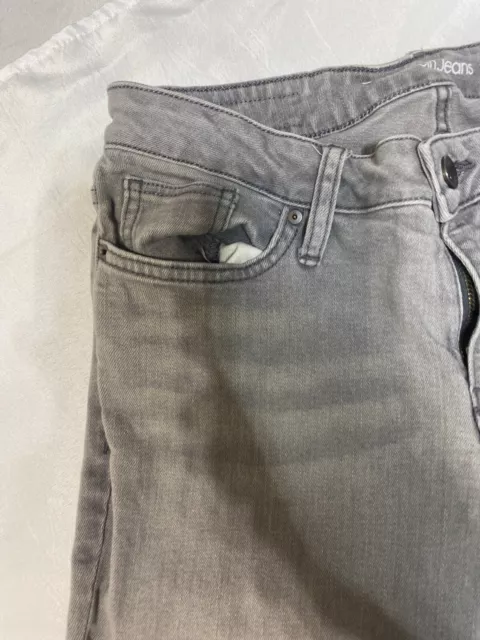 Calvin Klein Jeans Women's 8x32 Brown Button Beltloops Zipper Fly Elastic Waste 3