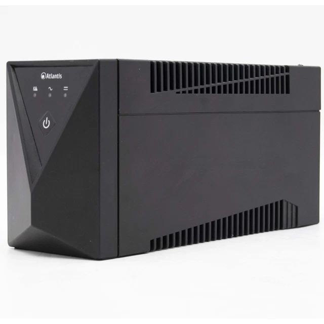 Atlantis A03-sx80 600va 300w Ups Gruppo Di Continuita Batteria Nuova 2 Prese_