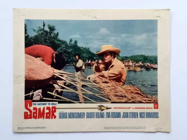 SAMAR (VG) Orig Lobby Card LC 1962 Movie Poster George Montgomery 8080