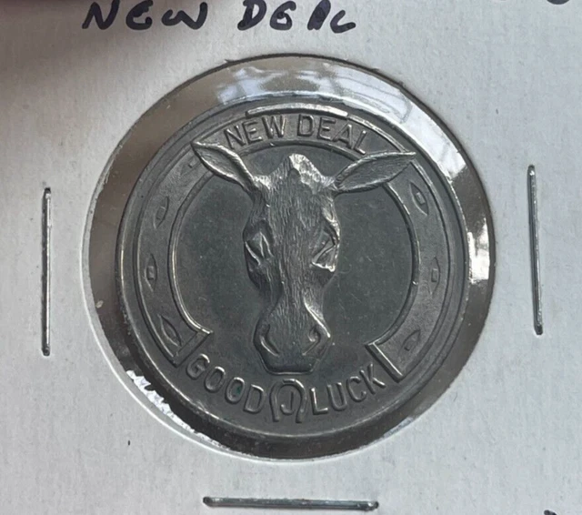 Ca. 1930s FDR Roosevelt New Deal Flipper Token