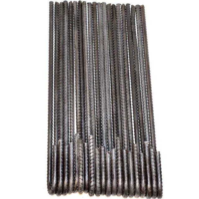 Rebar Stakes J Hook (16Pcs) Heavy Duty 16 Inch Steel Ground Anchors Tent  Stakes