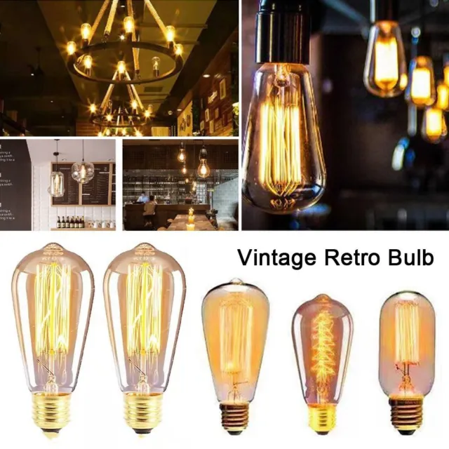 Antike Glühlampen Dekoration Filament Edison Lampe Vintage Retro-Glühbirne Glas
