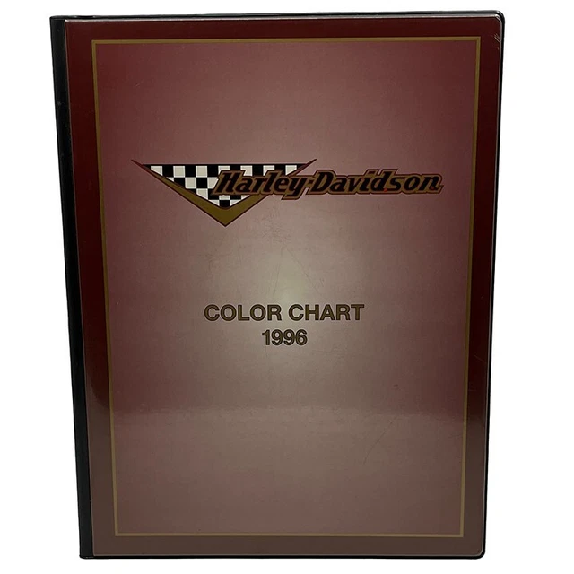 HARLEY DAVIDSON MOTORCYCLES Collector Color Chart 1996 Dealer 60.00