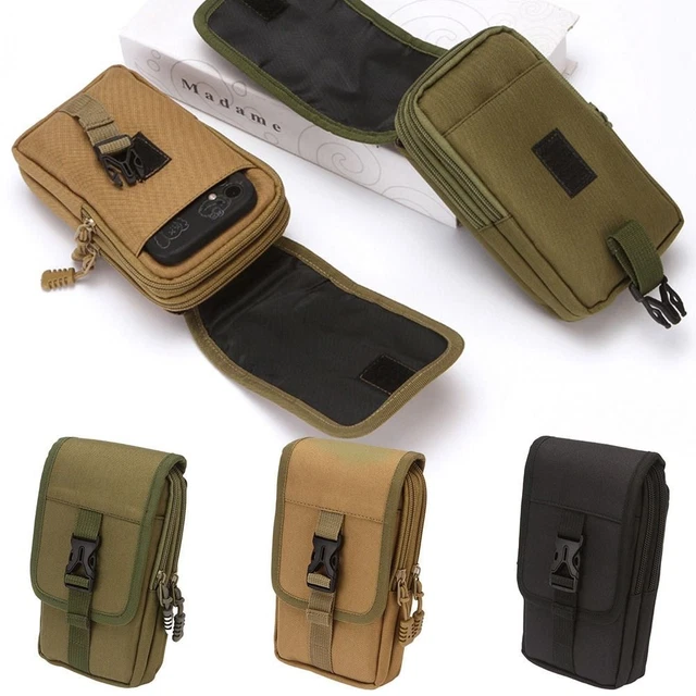 thumbnail image 2 of Tactical MOLLE Pouch – Small EDC Waist Belt Pack Nylon Hunting Bag, Unbranded 2 of 6