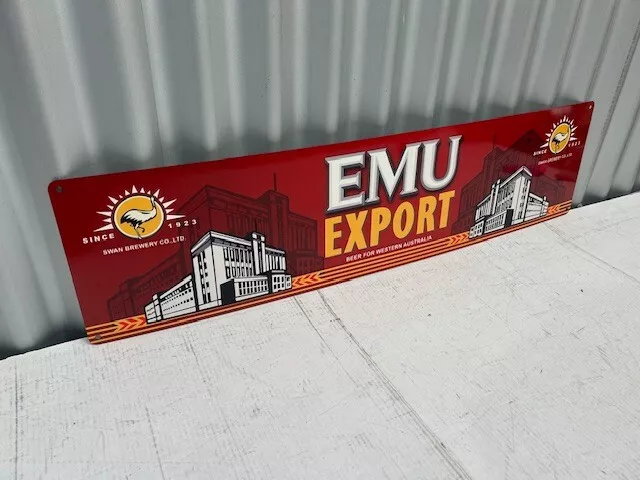 Emu Export Wa Beer Heavy Duty Sign 800 Mm X 200 Mm Free Post