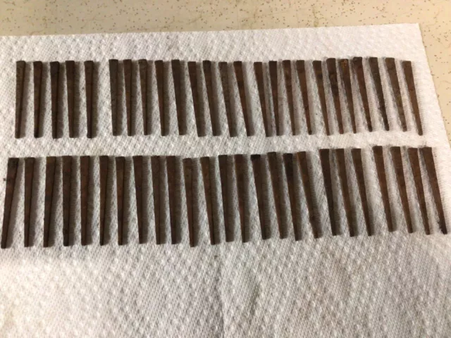 50 Vintage Antique Original Unused Square Cut Nails, 2-1/2 Inches Long