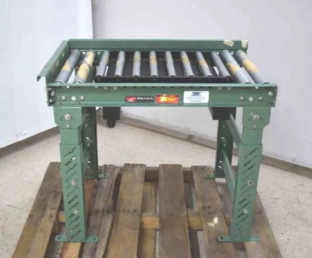 Roach Roller Conveyor Section w/ Mettler Toledo Scale 5VDC Cap.:300 lbs Adj-Legs