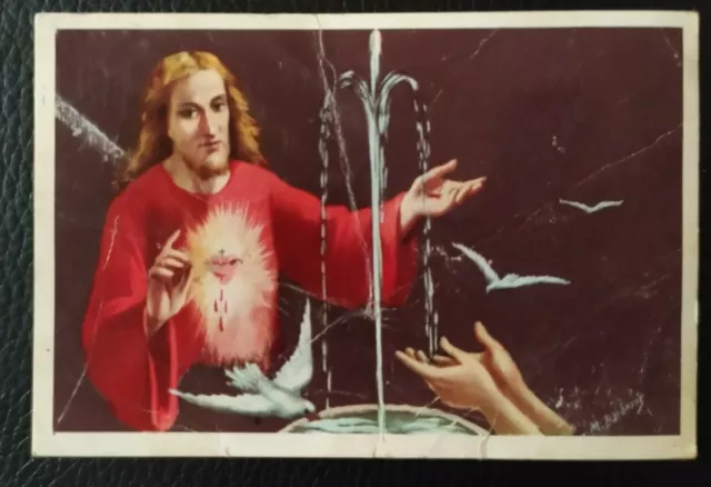 Santino Holy card  Sacro Cuore di Gesù