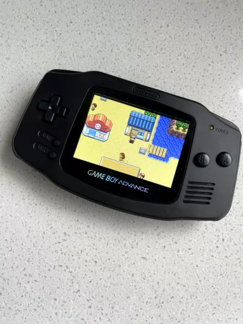 Nintendo Gameboy Advance GBA Game Boy AGB BACKLIT IPS Triple Black