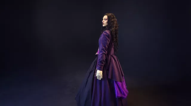 Viktorianische Mantel Gothic In Mystic lila 38/40 Handgefertigt Einzigartig! 3