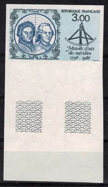 Frankreich Stamp Briefmarke Yvert 2428a " Maupertuis Condamine Nicht Lace " Neu