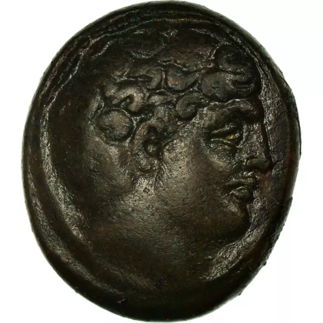 [#10627] Coin, Thessaly, Phalanna (400-344 BC), Phalanna, nymph, Bronze Æ, AU