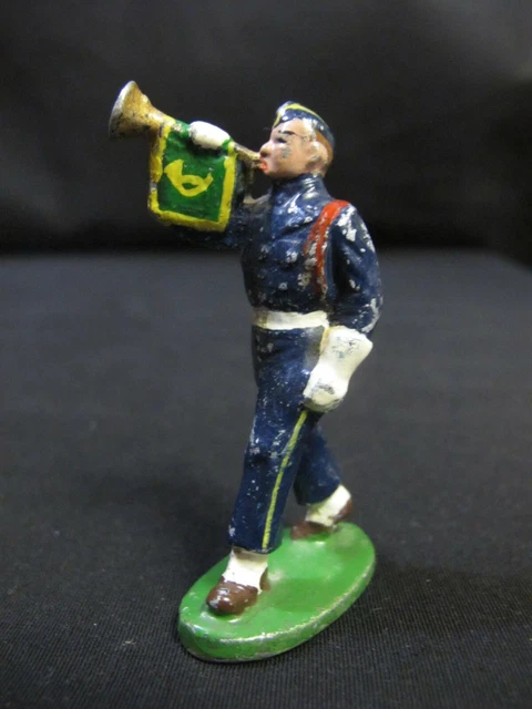 LOT de 8 Figurines,Chasseurs alpins/Militaires Aluminium,quiralu ; H 6,5 cm