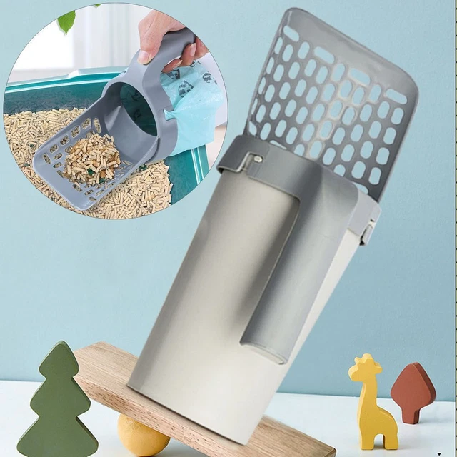 Caja útil pala de arena para gatos perros cuchara de arena caca scoopers herramienta de limpieza para mascotas