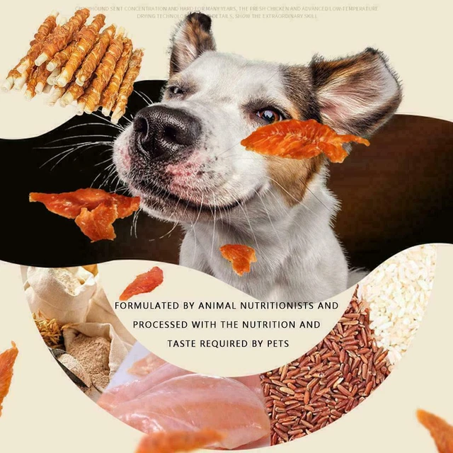 110g Chicken Wrapped Jerky Beef Twists Chews Snacks Hot！！！ Pet I1G8 Rawhide F4S5 2