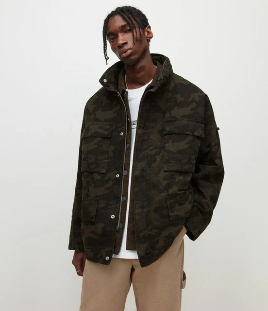 All saints deals camo jacket