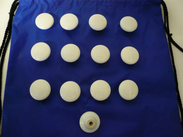 Amerock Porcelain Vintage Knobs (13) in white 1.5"