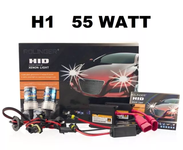 KIT FARI XENON AUTO CANBUS LAMPADE H1 6000K + CENTRALINE SLIM 55w COMPLETO