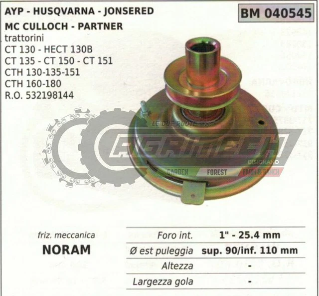 Embrayage Mécanique Original Husqvarna – Références 532170163 Et 532198144 – Neuf Sous Blister
