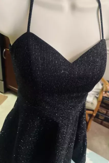 Prom Dress SMALL black DRESS SIZE 5 city studio Beautiful Evening gown New with